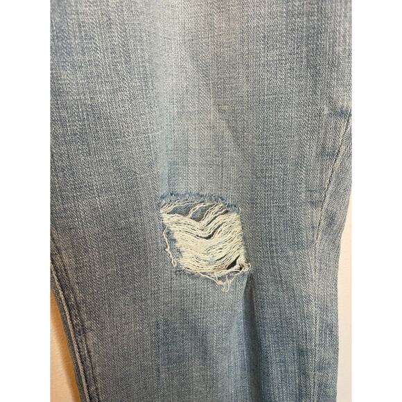 Cosmic Blue Love Womens Denim High Rise Distressed Cropped Jeans Size 20W Blue - Picture 4 of 6
